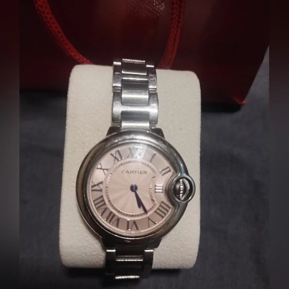 Cartier Ballon Blue  Pink Dial  Women's Watch - Picture 2 of 4